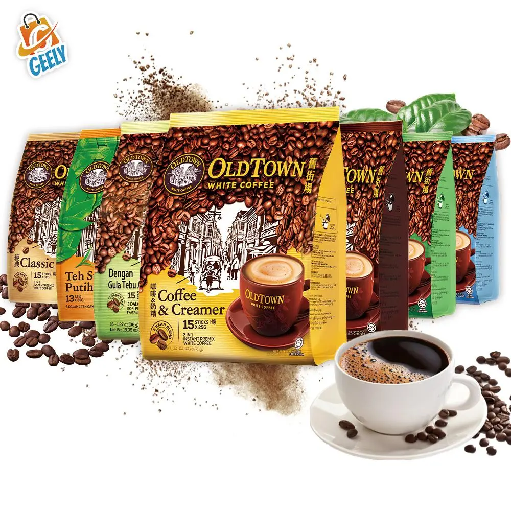 Geely Old Town White Coffee - Malaysian Halal-Certified Coffee Geely Old Town White Coffee - Malaysian Halal-Certified Coffee