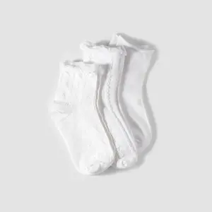 Cider [One Size] 3pairs Solid Cable Knit Socks