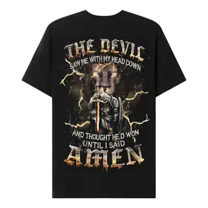 Chaosmoda Generation X The Devil Saw Me With My Head Down Custom Year Skull T-shirt Streetwear Breathable Cotton Tshirt