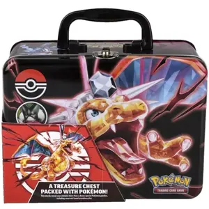 Pokémon TCG Scarlet And Violet Collector Chest in Metal Case - A Treasure Chest Packed with Pokémon Trading Card Game Collectibles
