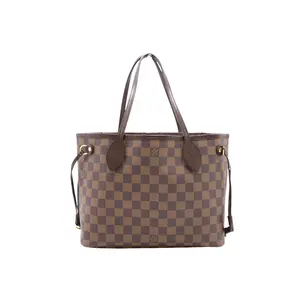 Pre-owned Louis Vuitton canvas Shoulder Bags Damier Ebene Neverfull PM Tote Bag (2260002492885)