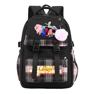 Steven Universe Trendy Youth Backpack for Boys & Girls, Large Capacity Anime Aesthetic Laptop Backpack for Teens, Breathable Adjustable Straps, Aesthetic Must-Have Gift | 11.8''×17.3''