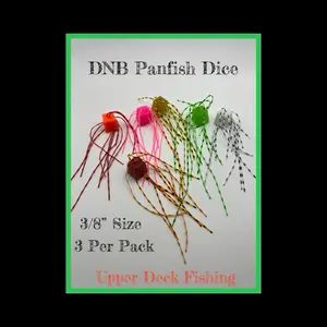 DNB Panfish Fishing Dice - 3 Per Pack 3/8” Size