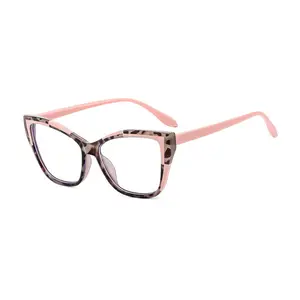 Women's Non-Prescription Cat Eye Glasses - Tortoise Color Frame, Anti-Blue Light, UV Protection, Stylish Computer Eyewear for Office & Daily Use