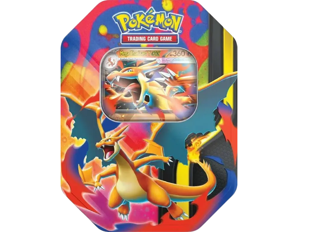 Pokmon TCG: Mega Charizard Y Tin (Live break) or (sealed) - Collector's  Item with Mega Charizard Y ex for Iconic Power - TikTok Shop
