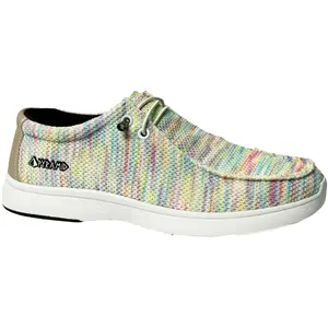 PYRAMID Women's Path Lite Seamless Mesh "Hey Bro" Rainbow Bowling Shoes for Sports & Outdoor Ball Sports Activities