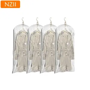 Nzii Hanging Vacuum Storage Sealer Bags, Space Saver for Clothing, Suits & Jackets, Closet Organizers, Ideal for Travel