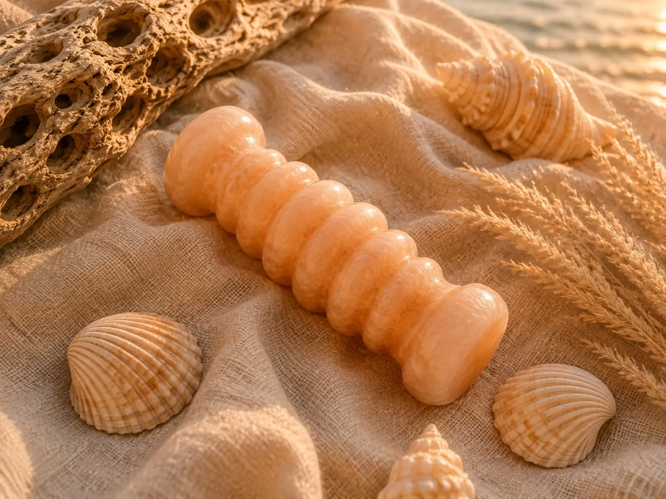 Large Dead Sea Salt and Himalayan Salt Roller for foot and whole body care, Fascia Release Tools, Foot Rollers