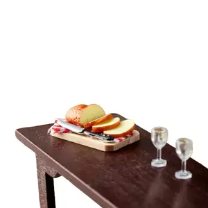 Make Market Miniature Bread and Cutting Board for Dollhouse or Fairy Garden creative resin
