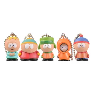 Kenny Character Pendant Cartoon Character Set of Five, Backpack Keychain Sculpture Desk Decoration