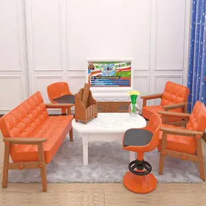 Miniature Furniture Toy, 1 Set Simulation Miniature House Decor Furniture Toys, Doll Decorated House Playhouse Accessories for Birthday Gift