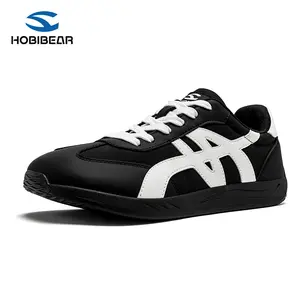 HOBIBEAR Women's Men's Lace-Up Sports Shoes - Flat Soles, Wide Toe Boxes, Running Sports Shoes