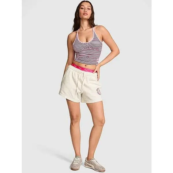 PINK Campus Fleece™ Roll-Down Shorts