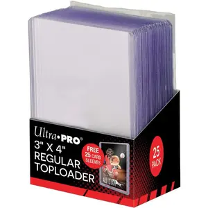 Ultra-PRO Regular Toploader 3" x 4" 25 Pack Free 25 Card Sleeves