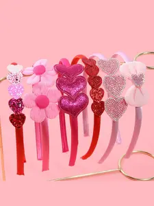 6-Piece Valentine's Day Hair Accessories Set, Perfect for Women Girls Teens, Ideal for Party Celebrations, Enhance Your Look