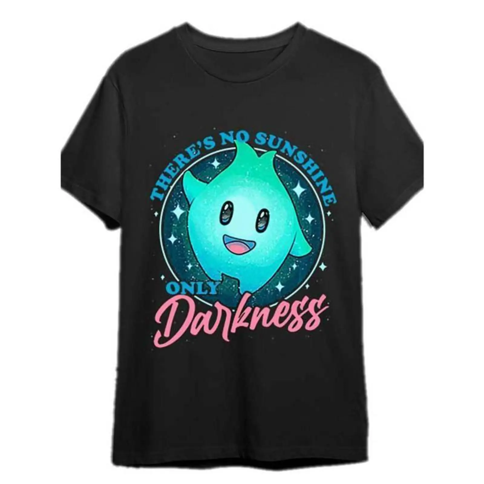 [100% Cotton] Lumalee Luna Star Dark T-Shirt - Unique Fun Pattern, Short Sleeve