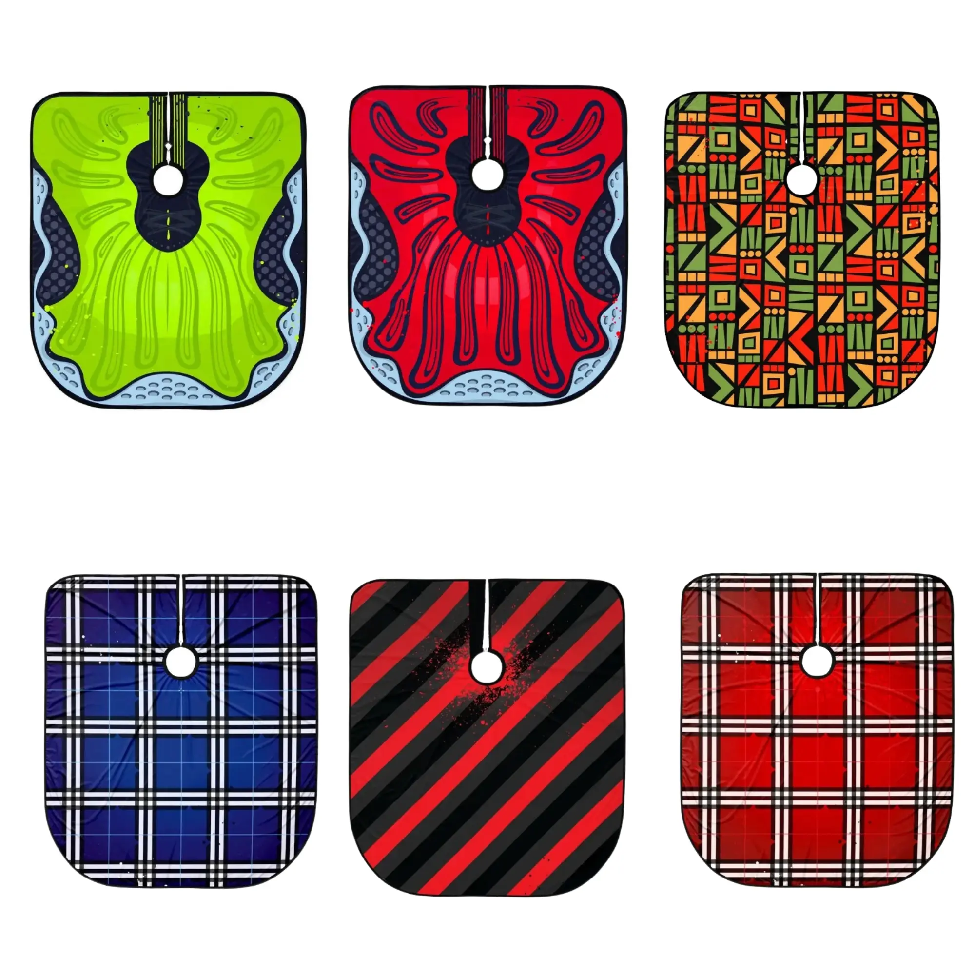 PRO Haircut Cape Collection | Colorful Abstract Graphic Designs | Barber & Salon Styling Cape | Hair Cutting Cover | Adjustable Neck Closure