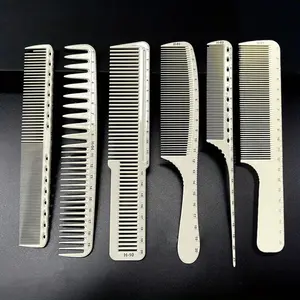 Hair Comb Set, 6 Counts/set Mixed Comb Set with Precise Scale, Durable Styling Tool for Home and Professional Salon, Hairdressing Set
