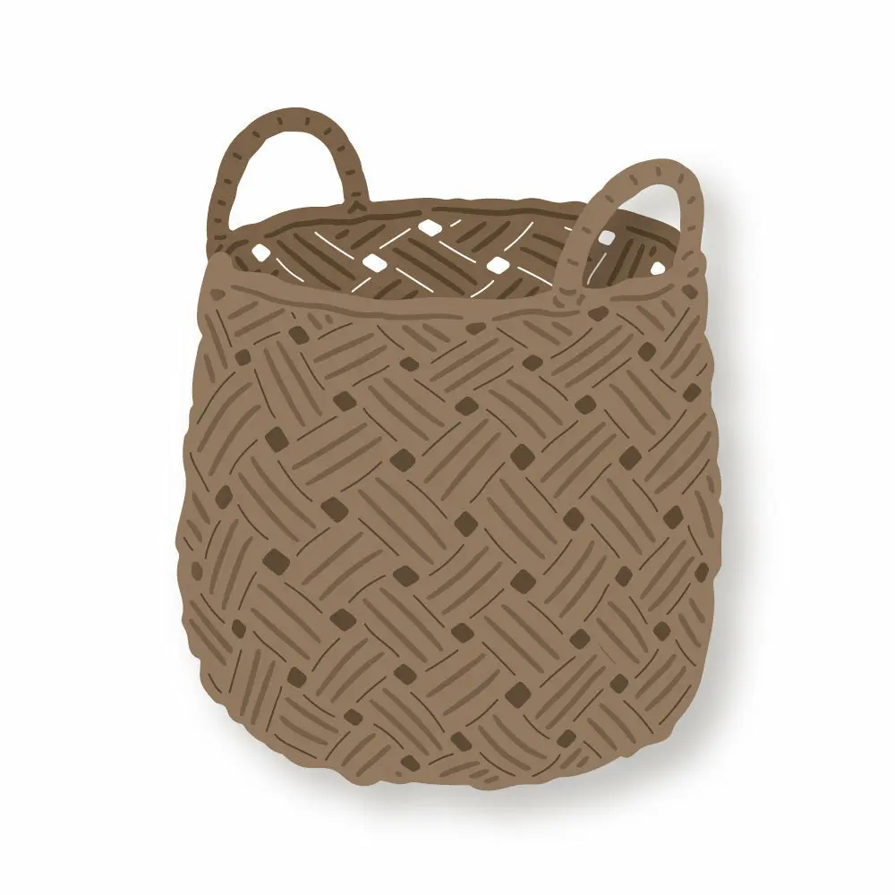 Honey Bee Stamps - Honey Cuts - Rattan Basket