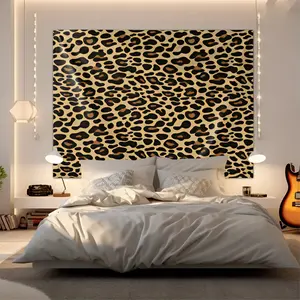 Leopard print pattern home decoration tapestry, fashionable room flag, unique wall art in living room and bedroom, artistic sense suitable for home and outdoor use