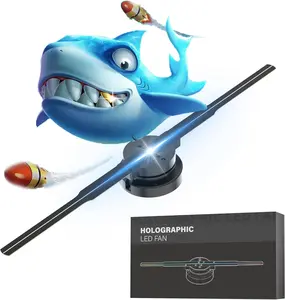 16.5in 3D Hologram Fan with WiFi/APP - HD 244LED Business Advertising Display for Stores & Bars