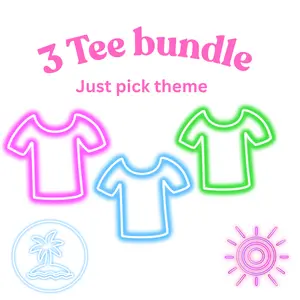 3-Piece T-Shirt Bundle, Fashion Accessory Set for Everyday Wear