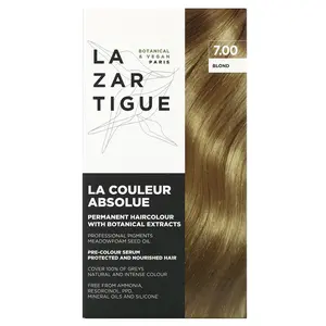 Lazartigue Permanent Haircolor with Botanical Extracts, 7.00 Blond, 1 Application