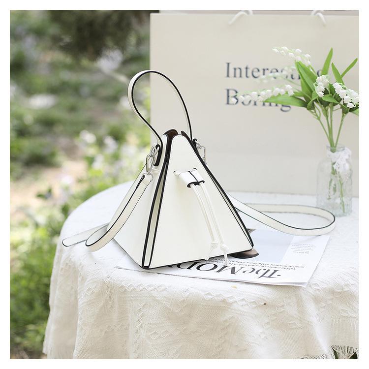 Retro Handheld Triangle Bag 2026 New Niche Design Trendy Women's Bag Ins Single Shoulder Crossbody Bag