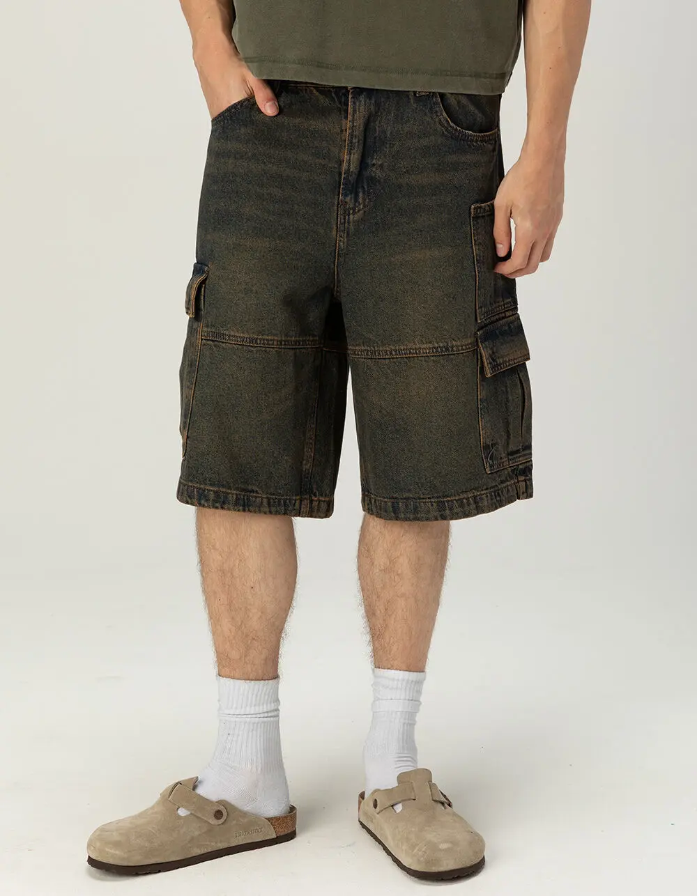 RSQ Mens Baggy Cargo Jorts RSQ Mens Baggy Cargo Jorts