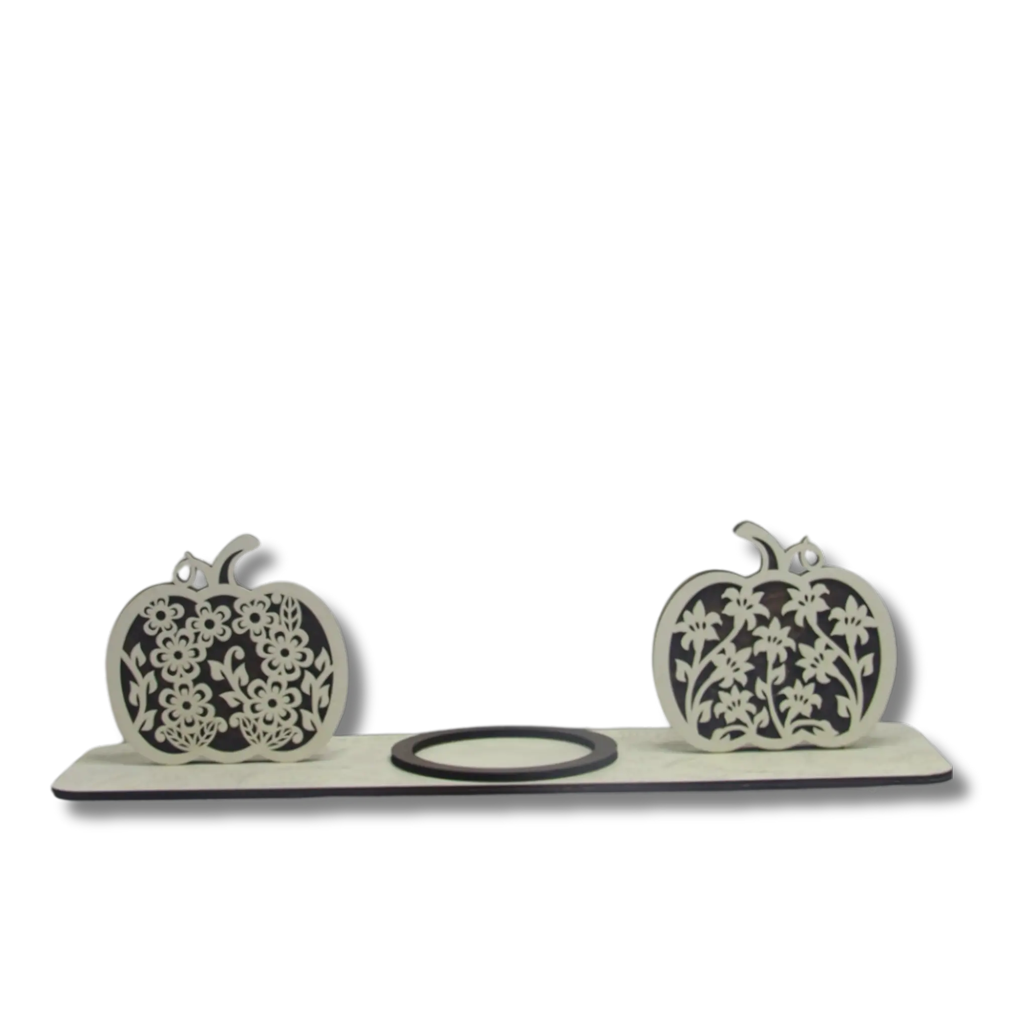 Pumpkin Candle Holder Centerpiece – Thanksgiving Table Decoration & Hostess Gift for Mantel or Shelf