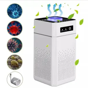 Mini Home True HEPA Air Purifier For Allergies Smoker Pet Dust Air Purifier Smoke Odor Negative Ion Generator Household HEPA Air Purifier Efficient Purifying Air Formaldehyde For Car And Room, Humidifier For Bedroom Quick Delivery