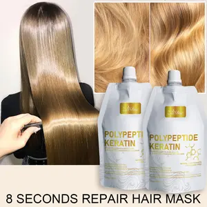 Polypeptide Keratin Hair Mask for Nourishing & Moisturizing Damaged Hair Enhances Shine & Reduces Frizz for Healthier Radiant Locks