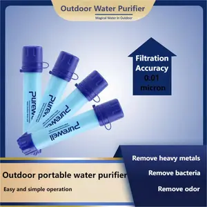 Portable outdoor camping mountaineering water purifier Life ultrafiltration water purifier tube portable direct drinking, super sterilization and odor removal