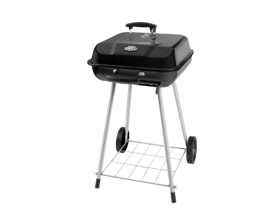 Expert Grill 17.5 Inch Charcoal Grill with Wheels and Adjustable Dampers