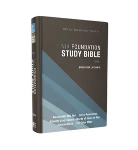 NIV, Foundation Study Bible, Hardcover, Red Letter by Zondervan [Hardback Book]