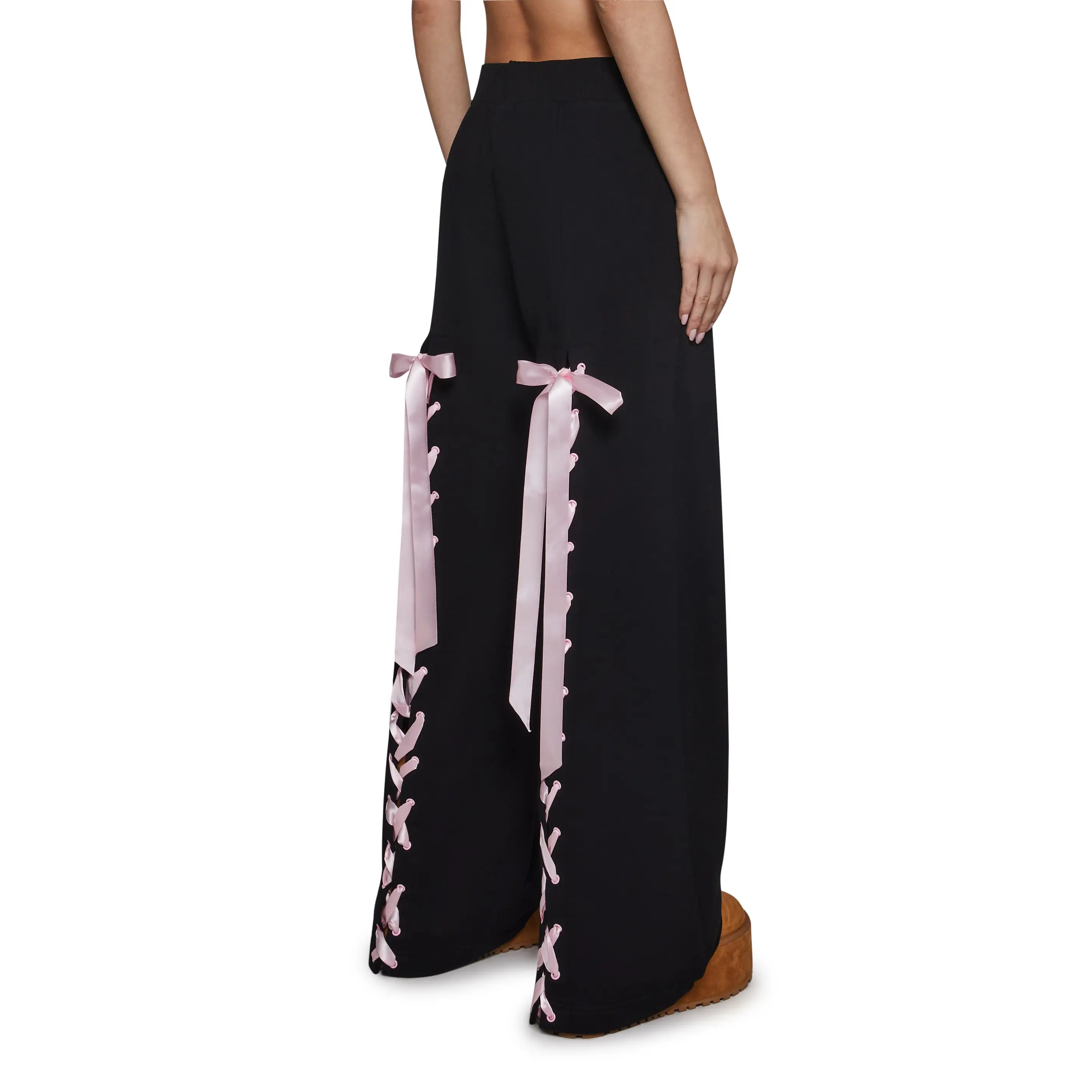 Soft Romance Lacing Bow Sweat Pants Soft Romance Lacing Bow Sweat Pants