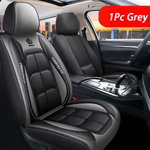 Luxury PU Leather Car Seat Cover (1pc), Full Thick Sponge Padding, Hand Washable, Fits 95% Five-Seat Cars, Advanced Protection