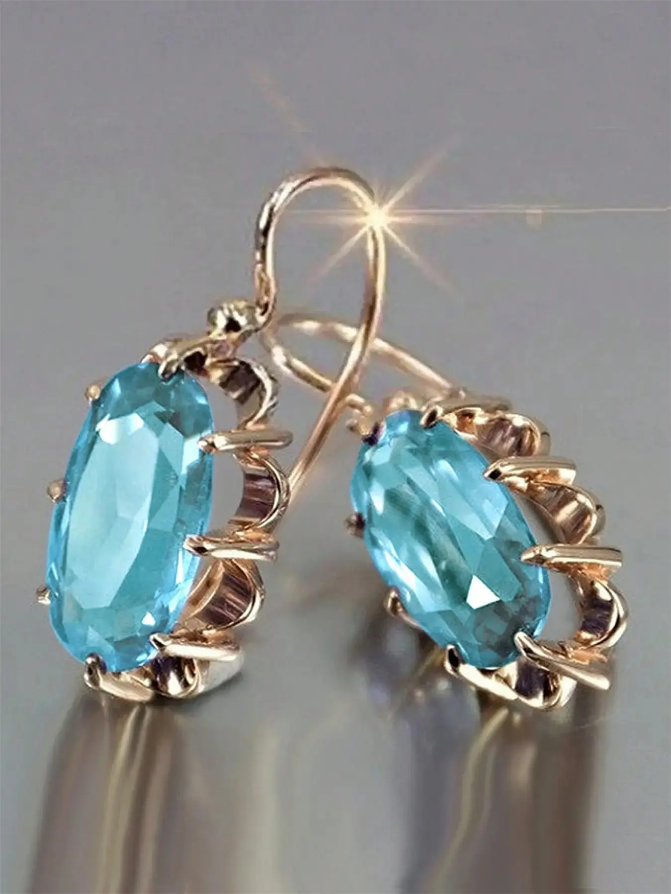 1 Pair Glamorous Cubic Zirconia Drop Earrings For Women Gift Wedding Trendy Jewelry, essential modern silhouette musthave flattering polished wardrobe timeless versatile chic wardrobe versatile
