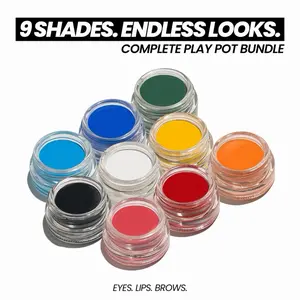 POSH BEAUTY (Full Set Bundle) Long Lasting Waterproof Matte Cream Color Makeup for Eyeshadow, Eyeliner, Lipstick, & Eyebrows Coverage Flawless Cosmetic