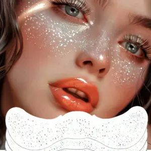 Glitter Freckles Stickers for Women, Waterproof Face Tattoos for Parties & Events, Perfect for Halloween, Christmas, and Festive Occasions，EAster, New Year, Valentine's Day ,Party Gifts
