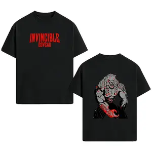 [EOVCAU]Men's Summer Short-Sleeve Round-Neck Cotton T-Shirt，Limited Invincible #130 Invincible War Comic Printed Tee，TV Series Graphic T-Shirt superhero fan，Perfect Gift For Boyfriend, Girlfriend, Husband, Wife
