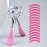 Portable Eyelash Curling Tools, 1 Count Stainless Steel Eyelash Curler with 15pcs Silicone Pad, Eyelash Curler Set, Professional Beauty Lash Makeup Tools for Lash Extensions, Curl Lashes