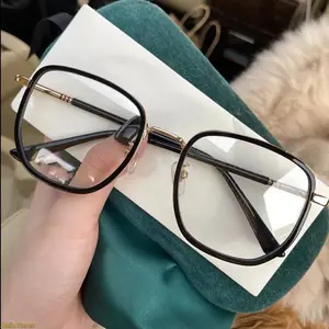 Unisex 2026 Ultralight Blue Light Glasses - Semi-Rimless Fashion Eyewear for Adults, Natural Material Frame, UV Protection Lenses, Minimalist Design, All-Day Comfort for Office Screen, Coding & PA Use