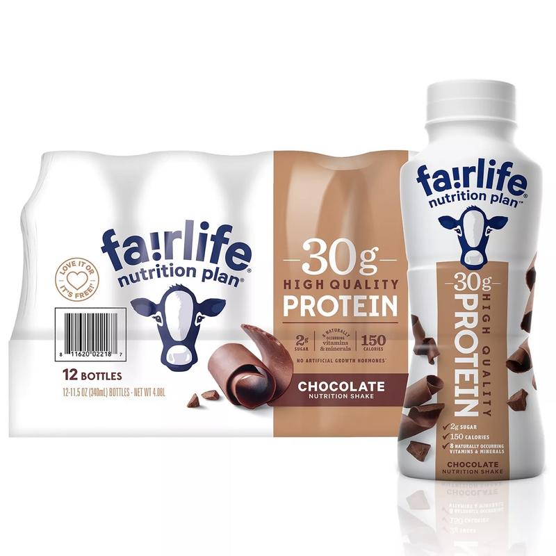 Fairlife 30g Chocolate Protein Shake, 12 Pack