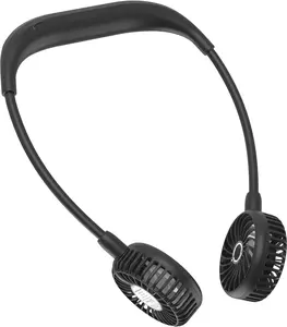 Portable Neck Fan Rechargeable Hand Free Personal Fan Mini Wearable Fan Battery Operated USB Fan for Women Kids Sport Work Travel