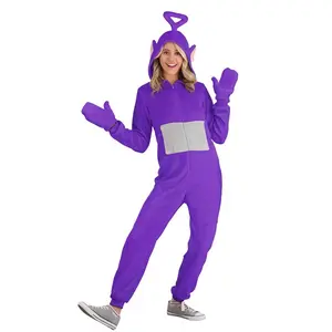 Adult Teletubbies Tinky Winky Jumpsuit Costume Adult Teletubbies Tinky Winky Jumpsuit Costume