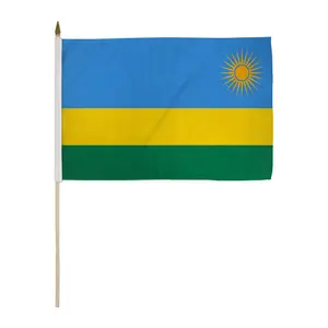 Rwanda 12x18in Stick Flag