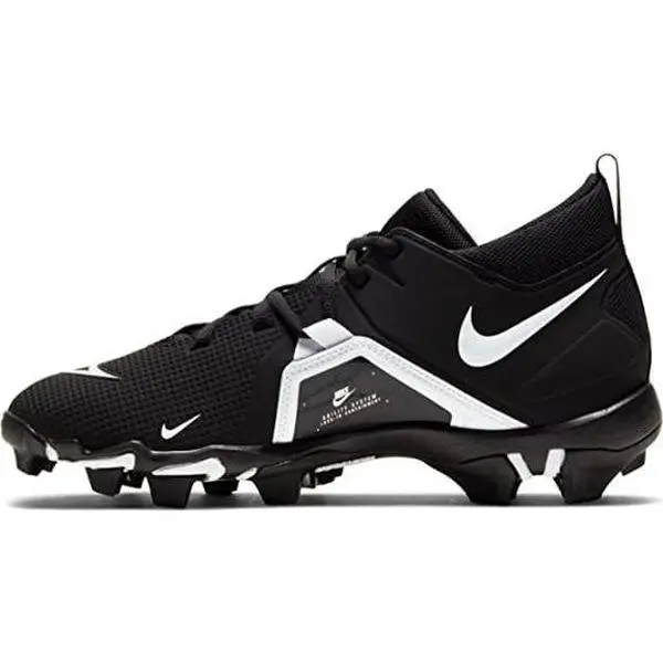 Nike Men's Alpha Menace 3 Shark CV0582 001 Football Cleat Black/White Sneaker Sports Trainer