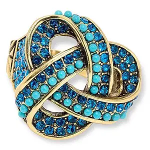 Heidi Daus Love Me Knot Bronze-Tone Ring