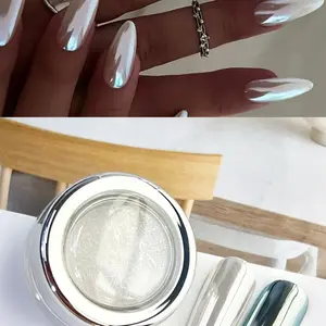 Aurora Color Changing Nail Powder, Neon DIY Nail Art Decor, Optical Illusion Nail Powder, 0.3g Piece, Manicure Supplies